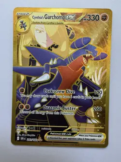 Pokemon Cynthia's Garchomp EX 241/182 Destined Rivals Hyper Rare Holo 330 HP - Image 1