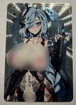 SEXY HEROINE WAIFU Shenhe GENSHIN IMPACT ACG PREMIUM HOLOFOIL CARD NM - Image 1