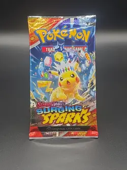 Pokemon TCG: Scarlet and Violet Surging Sparks x1 Booster Pack Factory Sealed - Image 1