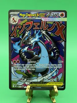 2025 Pokemon UPC Promo Black Star Mega Charizard X ex MEP #023 - Image 1
