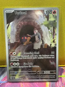 Torkoal 172/167 Illustration Rare Twilight Masquerade Pokemon Holo Near Mint - Image 1