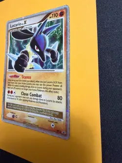 Pokemon TCG 2007 Lucario LV.X DP12 Pokemon Promos Promo Holo Level-Up HP Swirl - Image 4