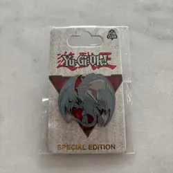 Yugioh Blue Eyes White Dragon Pin Club - Image 1