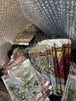 Vintage Giant Yu-Gi-Oh Opened Product Lot Mixed Packs, Blisters Blue Eye White - Image 4
