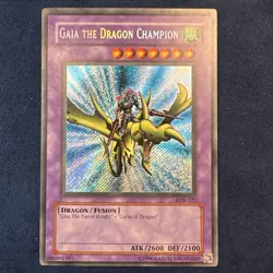 Yu-Gi-Oh! TCG Gaia the Dragon Champion Legend of Blue Eyes White Dragon LOB-125 - Image 1