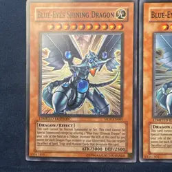 Yu-Gi-Oh! TCG Blue-Eyes Shining Dragon Limited Edition Super Rare MOV-EN001 X 3 - Image 2