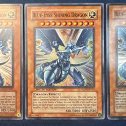 Yu-Gi-Oh! TCG Blue-Eyes Shining Dragon Limited Edition Super Rare MOV-EN001 X 3 - Image 3
