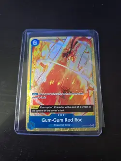 Gum-Gum Red Roc OP04-056 R Alt (PRB01) ENGLISH LP One Piece - Image 1