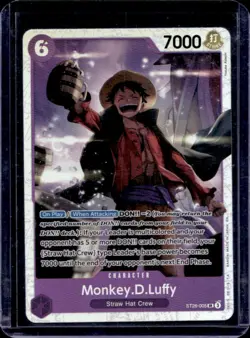 2025 One Piece Monkey D. Luffy SD : Purple Black Luffy Super Rare #ST26-005 - Image 1