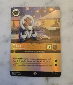 Disney Lorcana Tiana - Warm and Happy (Epic) 205/204 Winterspell Holo - Image 1