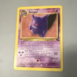 Pokemon Gengar Fossil 20/62 Rare Regular Unlimited 80 HP Card English - Image 1
