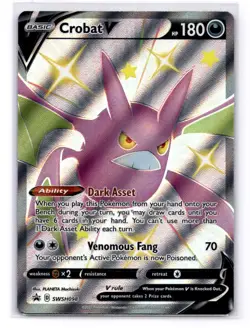 Crobat V SWSH: Sword & Shield Promo Cards SWSH098 Promo LP-NM - Image 1
