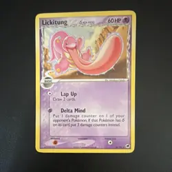 Pokemon Lickitung Delta Species Dragon Frontiers Rare 19/101 Regular 60 HP Card - Image 1