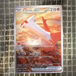 Pokemon Latias EX 239/191 Sv08 Surging Sparks Basic HP210 Dragon Card Rare Holo - Image 1