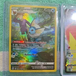 Pokemon Cards Lot Binder WOTC Gym holo lances charizard vapoereon tg zamazenta V - Image 2