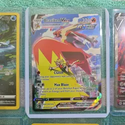 Pokemon Cards Lot Binder WOTC Gym holo lances charizard vapoereon tg zamazenta V - Image 3