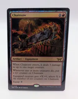 Chainsaw - Magic The Gathering, Foil, Promo, NM, DSK-128 - Image 1