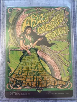Arwen, Mortal Queen Borderless Poster NON FOIL NM MTG Lord Of The Rings #742 - Image 1