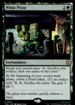 2026 MTG Magic the Gathering TMNT Ninja Pizza Commander Rare #0032 - Image 1