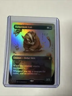 MTG Badgermole Cub (Borderless) Avatar: The Last Airbender Foil - Image 1