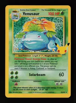 Venusaur 15/102 Celebrations: Classic Collection Pokemon Card - Image 1