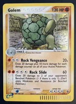 Golem 5/97 Holo Pokemon EX Dragon Vintage 2003 NM Pokemon TCG - Image 1