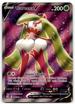 Tsareena V 246/264 Ultra Rare Fusion Strike Pokemon Lightly Played - Image 1