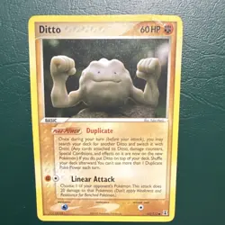 Nintendo Pokemon Ditto (Geodude) 62/113 Common EX Delta Species 2005 60 HP - Image 1