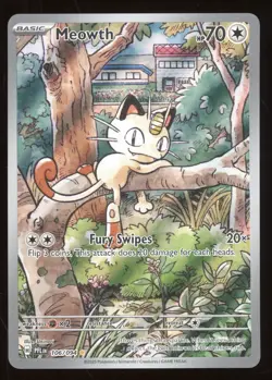 2025 Mega Evolution Phantasmal Flames Meowth Secret Rare #106/094 - Image 1