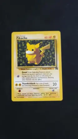Pokemon TCG Pikachu Wizards Black Star Promo Card LP - Image 1