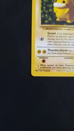 Pokemon TCG Pikachu Wizards Black Star Promo Card LP - Image 5