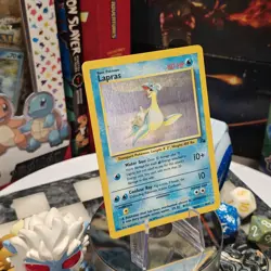 Pokemon Lapras Fossil 10/62 Vintage Holo Rare Unlimited MP - Image 2