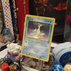 Pokemon Lapras Fossil 10/62 Vintage Holo Rare Unlimited MP - Image 3