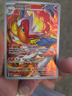 Infernape 173/167 Twilight Masquerade Illustration Rare LP Pokemon TCG - Image 1