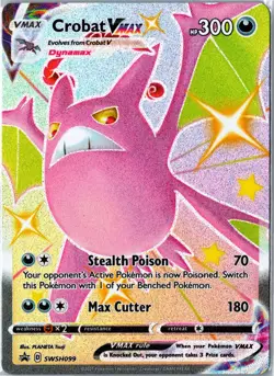 Pokemon Card Crobat VMAX SWSH099 Promo Holo SWSH: Sword & Shield Promo Cards NM - Image 1