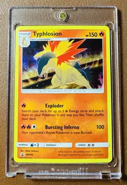 2019 Pokemon TCG Typhlosion Cosmos Holo Back Star Promo Sun & Moon SM185 - LP - Image 1