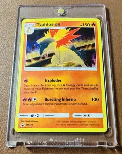 2019 Pokemon TCG Typhlosion Cosmos Holo Back Star Promo Sun & Moon SM185 - LP - Image 3