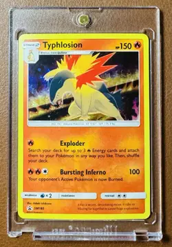 2019 Pokemon TCG Typhlosion Cosmos Holo Back Star Promo Sun & Moon SM185 - LP - Image 4