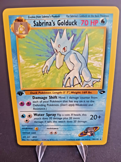 Pokemon TCG Sabrina's Golduck 30/132 Gyn Challenge 1st Edition NM Never Played - Image 1