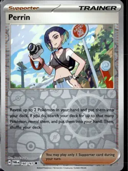 Perrin 160/167 Uncommon SV06: Twilight Masquerade Reverse Holo Pokemon TCG - NM - Image 1