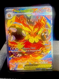 L👀K-2026 POKEMON ASCENDED HEROES SPECIAL ILLUS RARE MEGA EMBOAR EX #273🔥CLEAN - Image 2