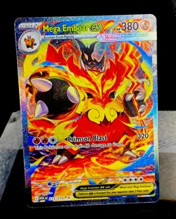 L👀K-2026 POKEMON ASCENDED HEROES SPECIAL ILLUS RARE MEGA EMBOAR EX #273🔥CLEAN - Image 3
