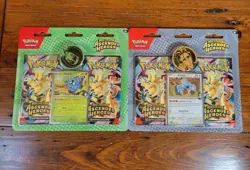 Pokemon TCG 2 Lot Ascended Heroes 2 Pack Blister Bundle Larry Erika Sealed Promo - Image 1