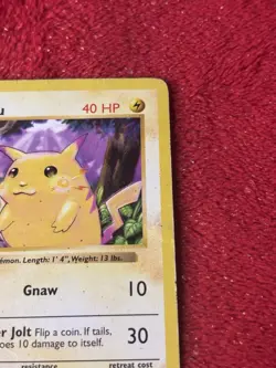 Pikachu - 58/102 - Pokemon Base Set (Shadowless) Yellow Cheeks Hp - Image 2