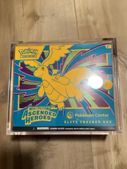 Elite Trainer Box Acrylic Case ETB Protector POKEMON Magnetic Lid No Assembly - Image 1