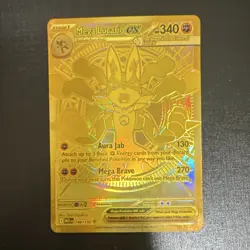 Pokemon Mega Lucario EX Mega Hyper Rare Full Art Foil ME01 Set 188/132 - Image 1