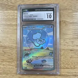 Pokemon Bubble Mew ex 232/091 SV: Paldean Fates *CGC 10* - Image 1