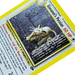 Pokemon Giovanni's Persian 8/132 Gym Challenge Unlimited Holo MP - Image 4