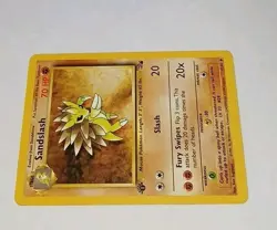 1st Edition SANDSLASH 41/62 Fossil Vintage Pokemon NM 🌟 SUPER CLEAN Wizards - Image 2