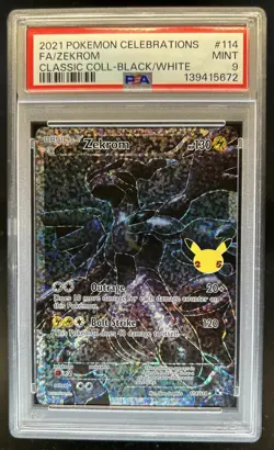 2021 Pokemon SWSH Celebrations Zekrom Classic #114/114 PSA 9 - Image 1